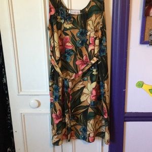 Floral tank top dress